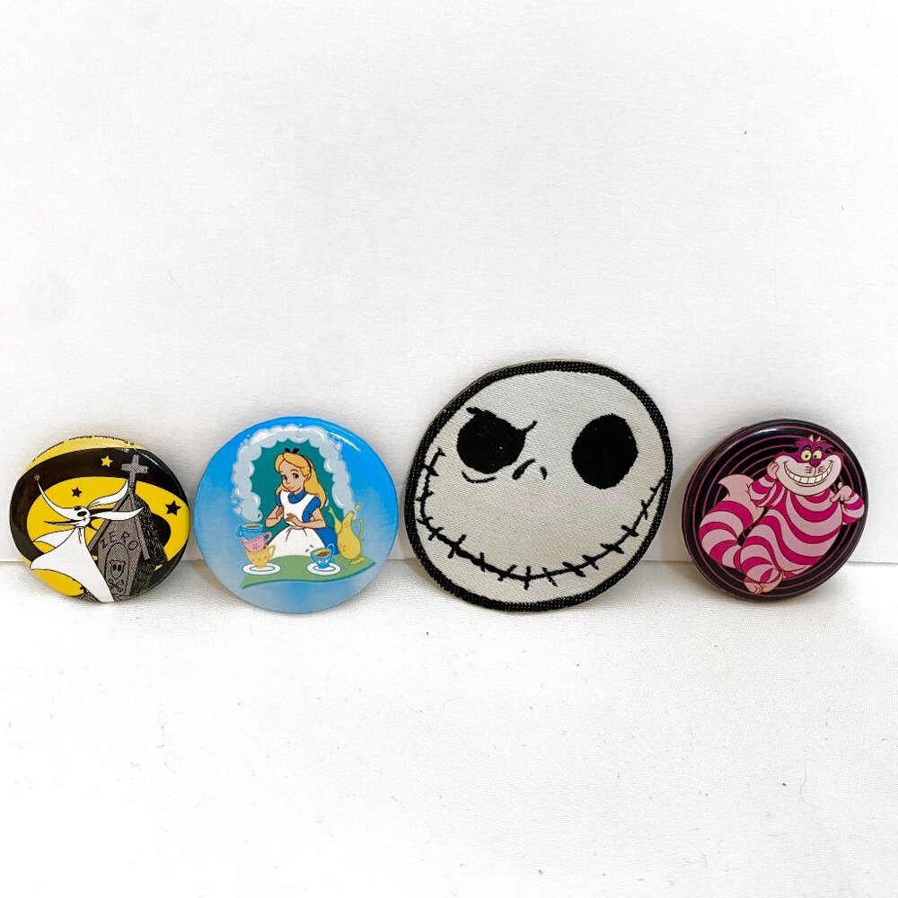 3/$20 Disney Pin and Patch Lot - Alice in Wonderland Nightmare Before Christmas